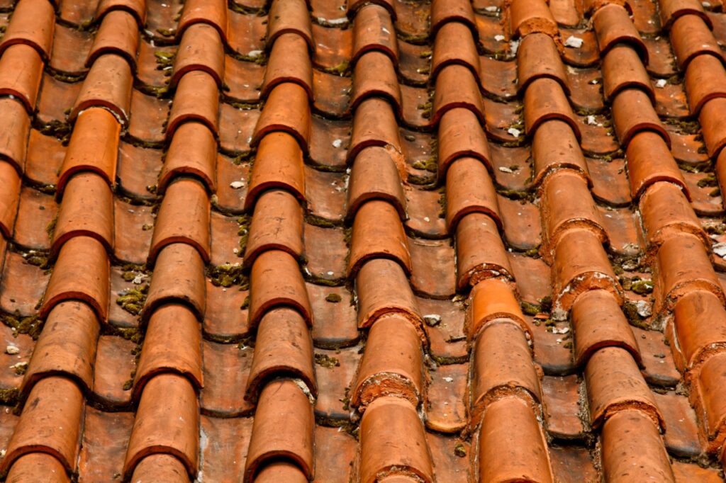 old tile roofing