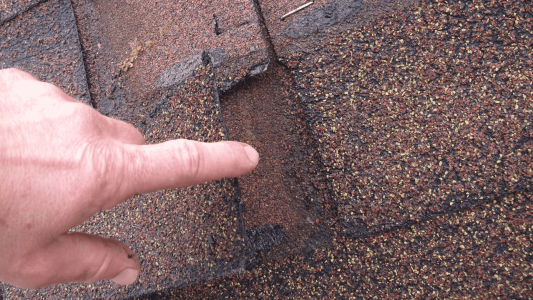 cracked shingles how to fix a roof leak